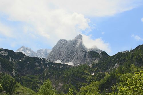 mountain clouds sky