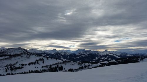 mountain snow panorama