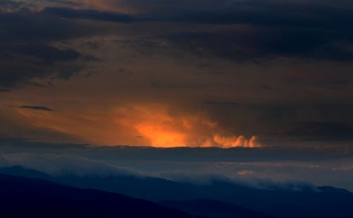 mountain sunset top