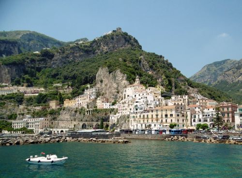mountain coastline mediterranean