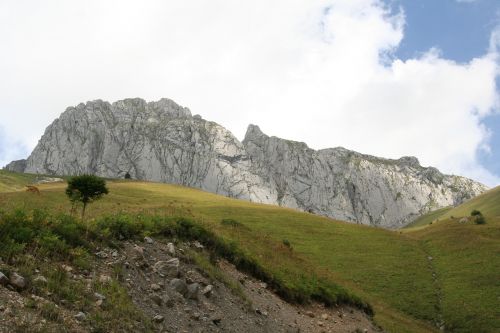 mountain alps rock