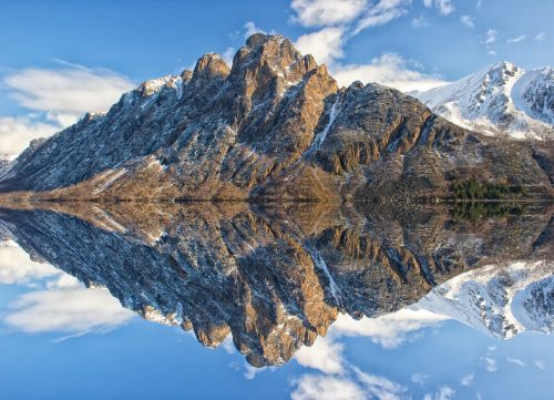 mountain water landscape