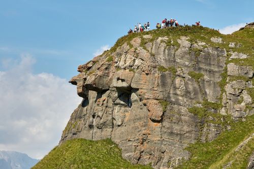 mountain human landscape