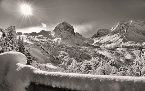 mountain snow winter