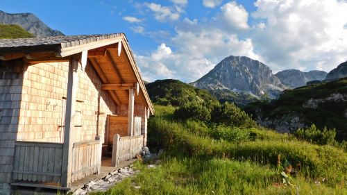 mountain alps cottage