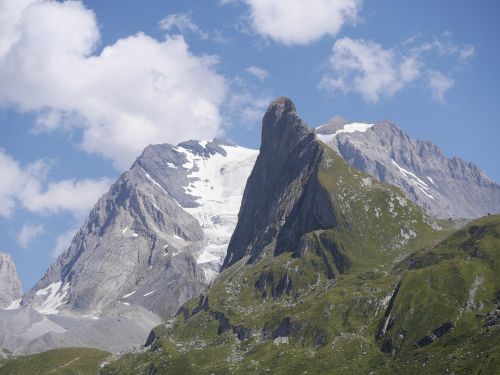 mountain glacier peak