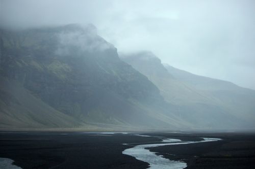 mountain river iceland