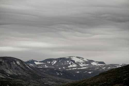 mountain clouds norway