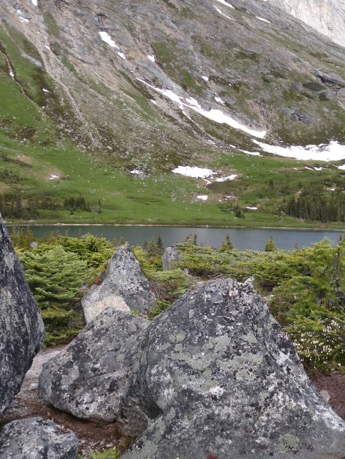 mountain lake natural water