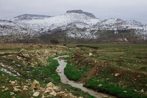 mountain winter river