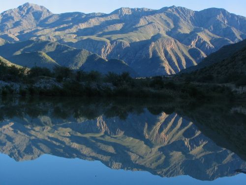 mountain water reflection
