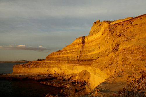 mountain sunset yellow