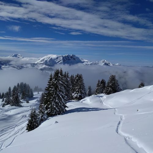 mountain winter snow