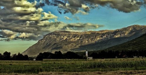 mountain landscape sky