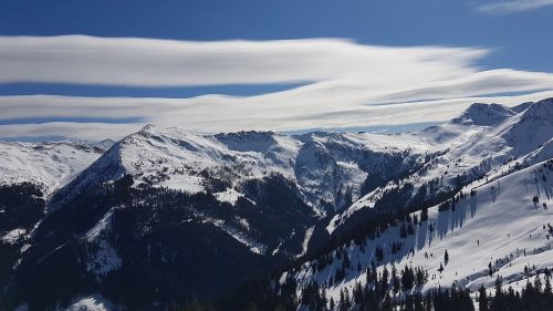 mountain clouds sky