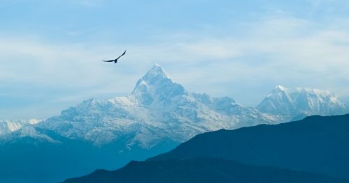 mountain sky foggy