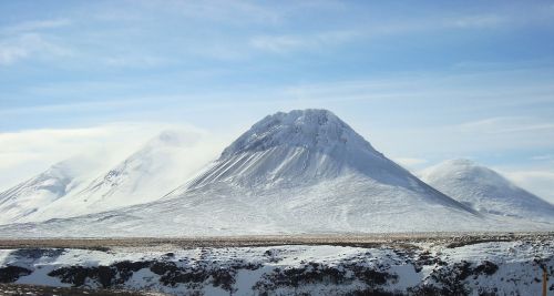 mountain snow iceland