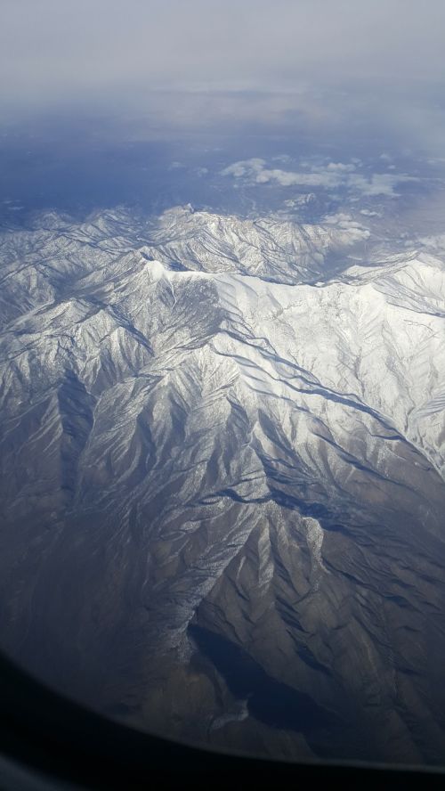 mountain airplane landscape