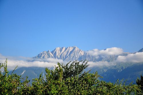mountain landscape clouds