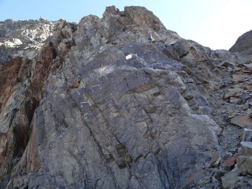 mountain climbing rock