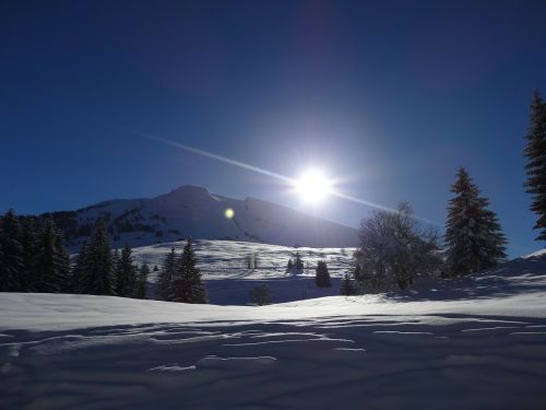 mountain alps snow