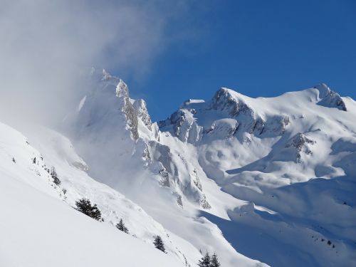 mountain alps white