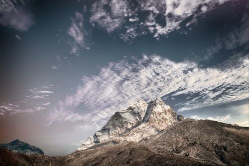 mountain snow nature