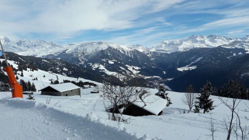 mountain winter chalet