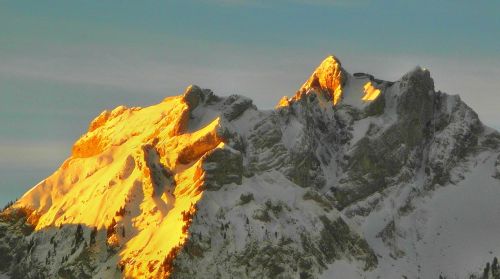 mountain pilatus sunrise