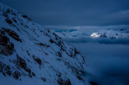 mountain highland clouds