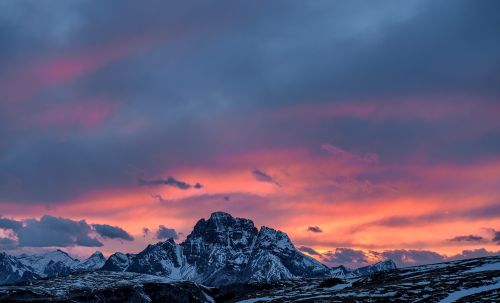 mountain highland cloud