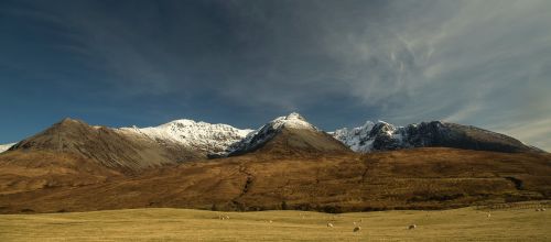 mountain highland cloudy