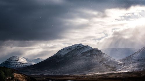 mountain highland cloud