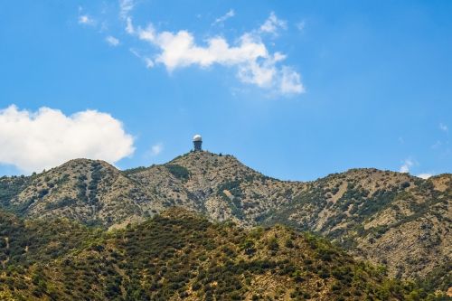 mountain peak sky