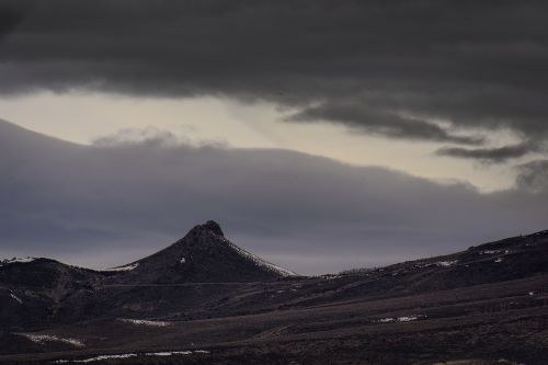 mountain highland cloud