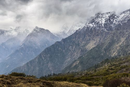 mountain highland cloud