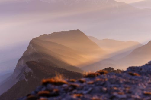 mountain highland blur