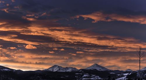 mountain highland snow