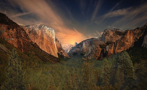 mountain clouds sky