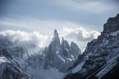 mountain clouds sky