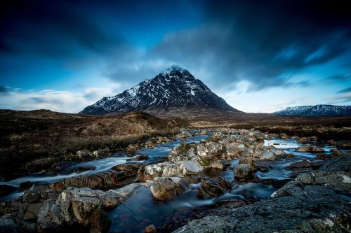 mountain highland rocks