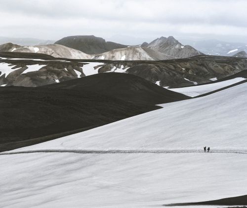 mountain highland snow