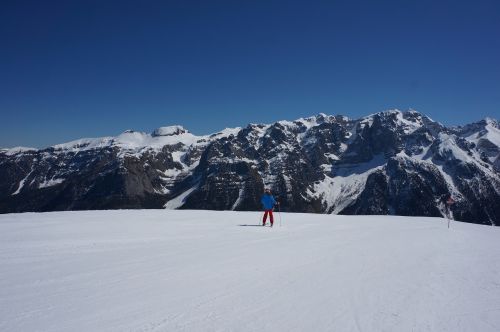 mountain valley snow