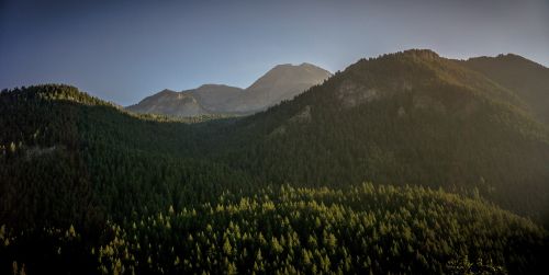 mountain valley trees