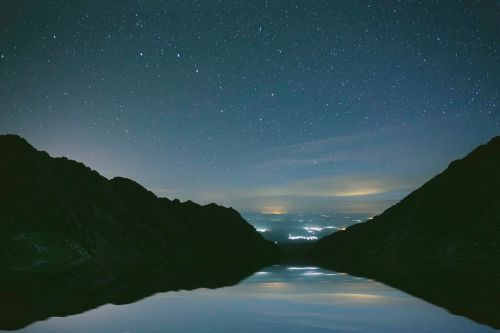 mountain lake water