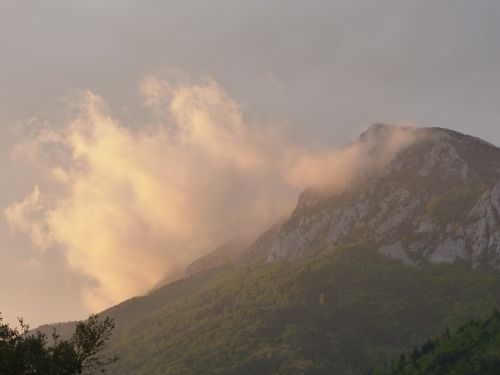 mountain sky cloud