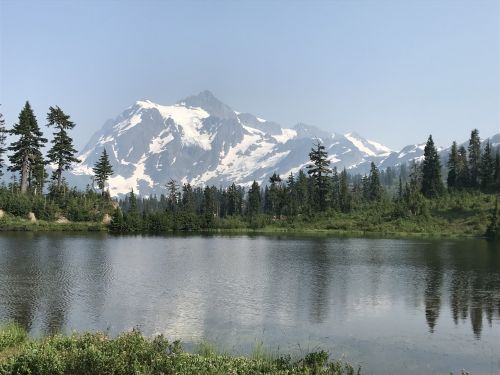 mountain lake landscape