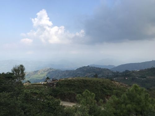 mountain clouds sky