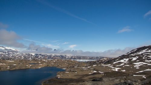 mountain lake sea