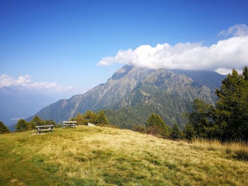 mountain monte legnone meadow